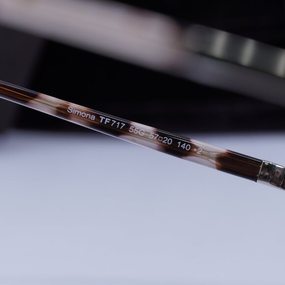 Tom Ford FT0717 55G Cat Eye Sunglasses - Colored Havana/Champagne - Picture 6 of 8